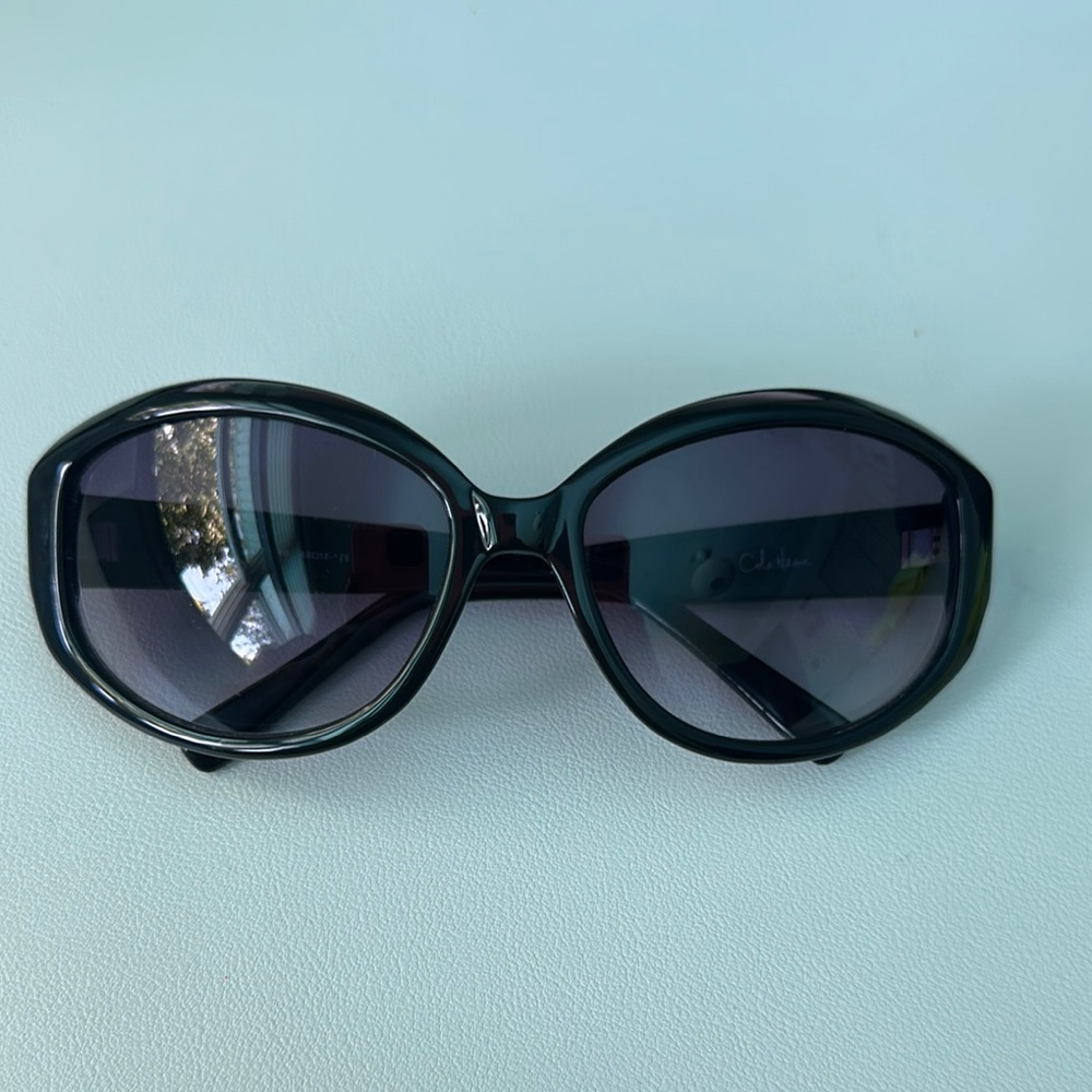 Cole Haan Black Sunglasses Oversized Oval Design